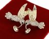 1749 Kolczyki złote pozłacane Austrian Crystal wiszące 14K cyrkonie Xuping 